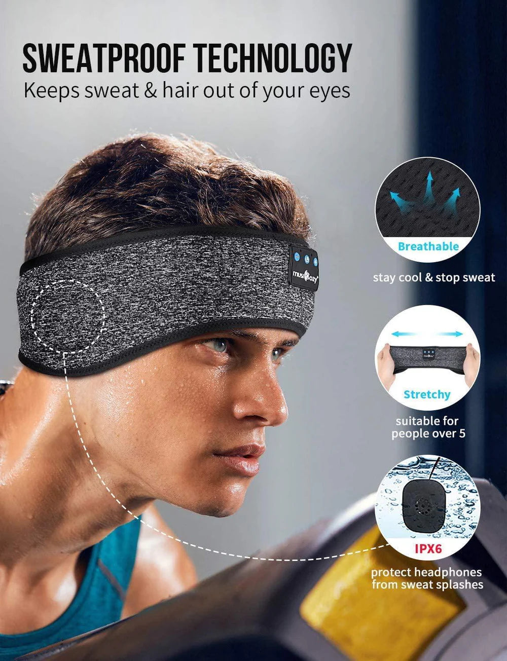 Wireless Bluetooth Headband